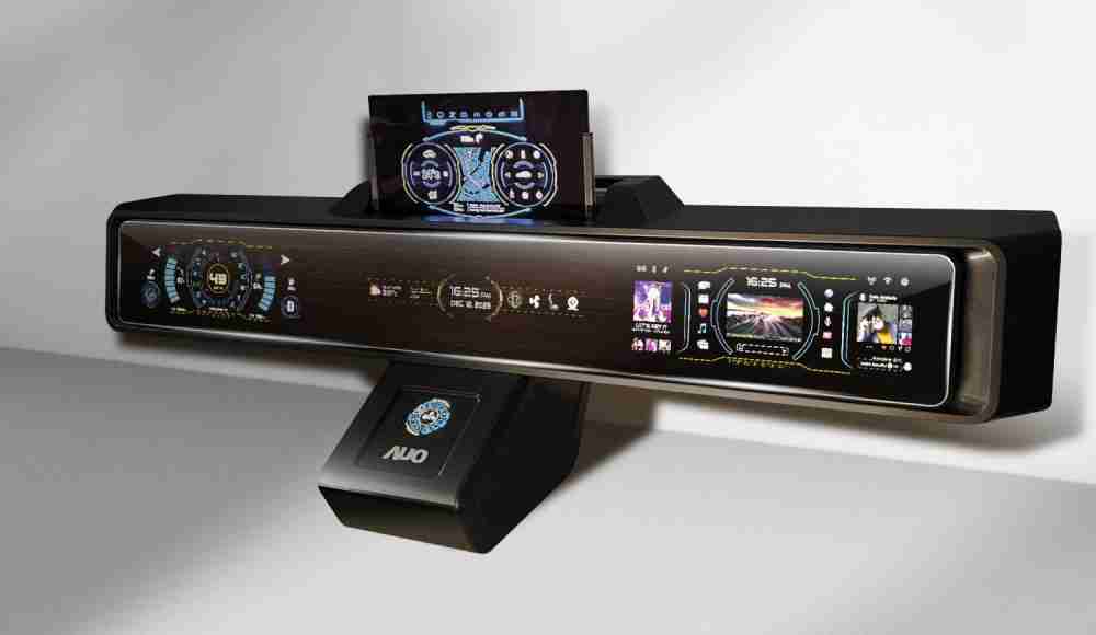 欧陆注册Micro LED沉浸式车舱显示方案结合 可卷式、、、、可伸缩的Micro LED应用并可呈现不同的质感纹路，，，展现人性化设计