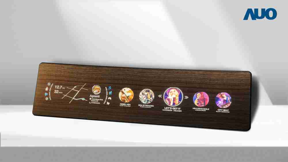 欧陆注册研发全球最高穿透度达80%的AmLED木纹显示器，，，，可于使用时呈现高亮度、、、、清晰可见的信息，，，并在不使用时回归为单纯的饰板，，节能兼具美观